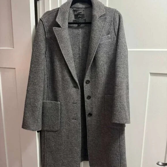 J.Crew Italian Boiled Wool Coat Manifattura di Carmignano - Picture 2 of 10